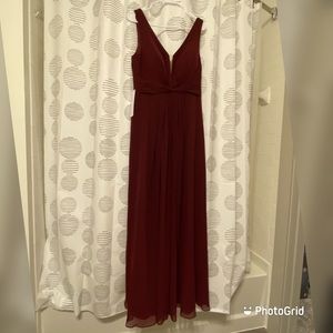 NWT Azazie Bridesmaid Dress “Gina” Size 10 in Cabernet